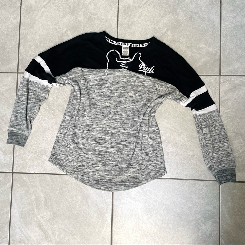 classic pink oversized crewneck